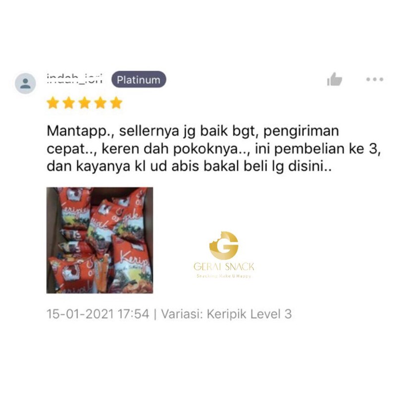 [TERLARIS] Keripik Maicih Axl Logo Hadap Samping Asli Bandung Keripik Pedas Legendaris