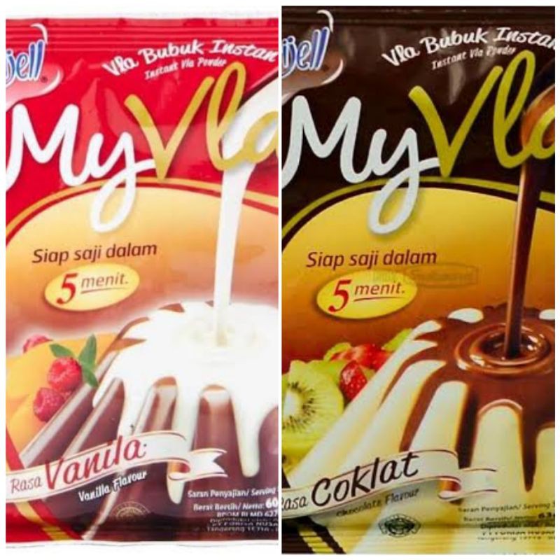 

MY VLA NUTRIJELL - Fla Puding Vanilla Coklat