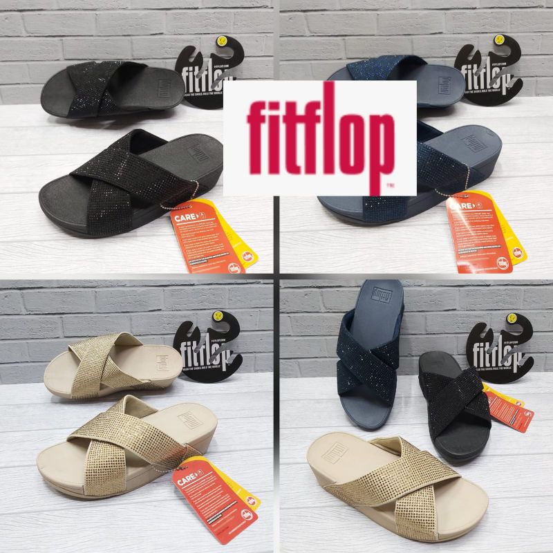 Sandal Fitflop Crystal Slide / Sandal Wanita fitflop