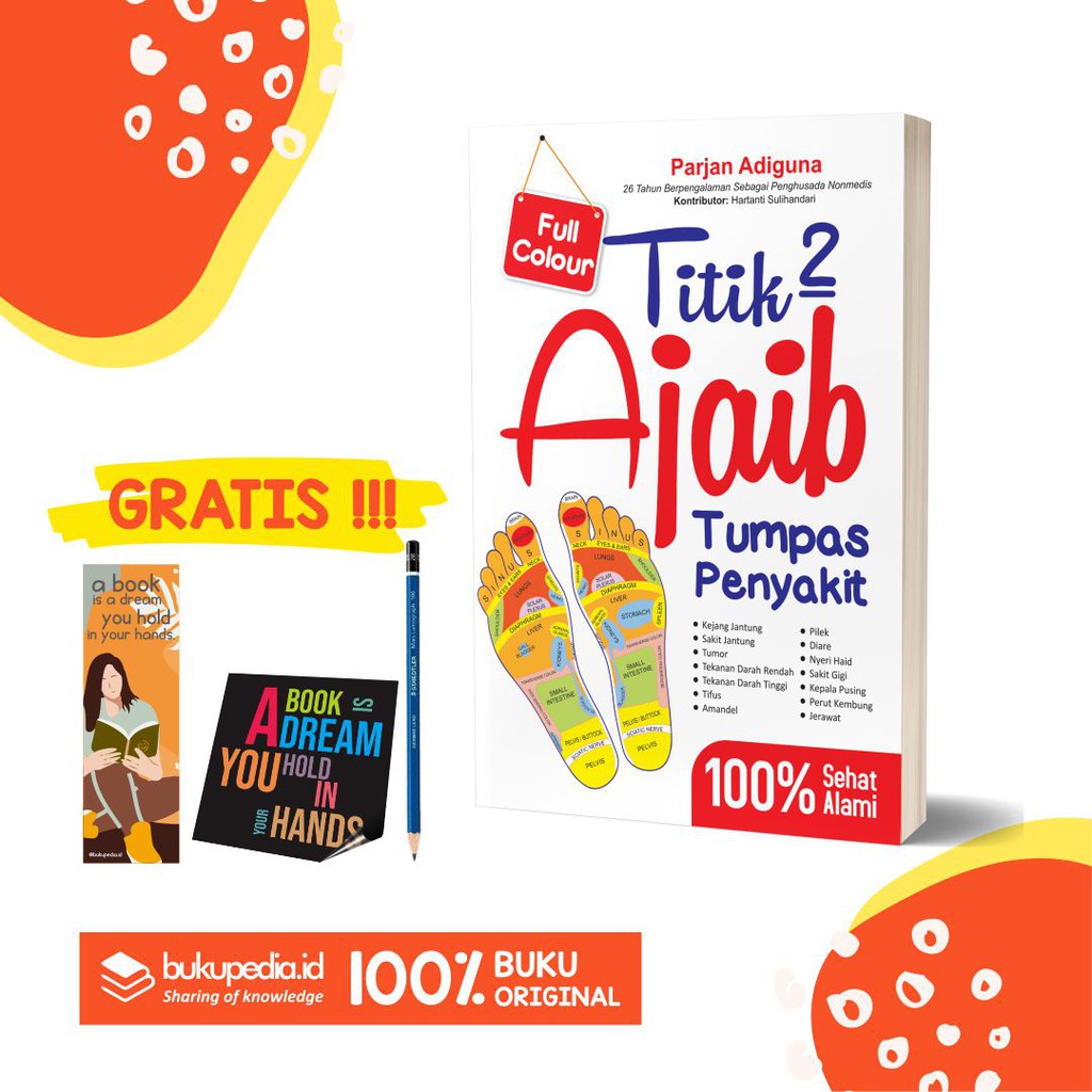 

BUKU AJAIB TUMPAS PENYAKIT - TITIK TITIK AJAIB TUMPAS PENYAKIT - BONUS PENSIL 2B, BOOKMARK, STIKER