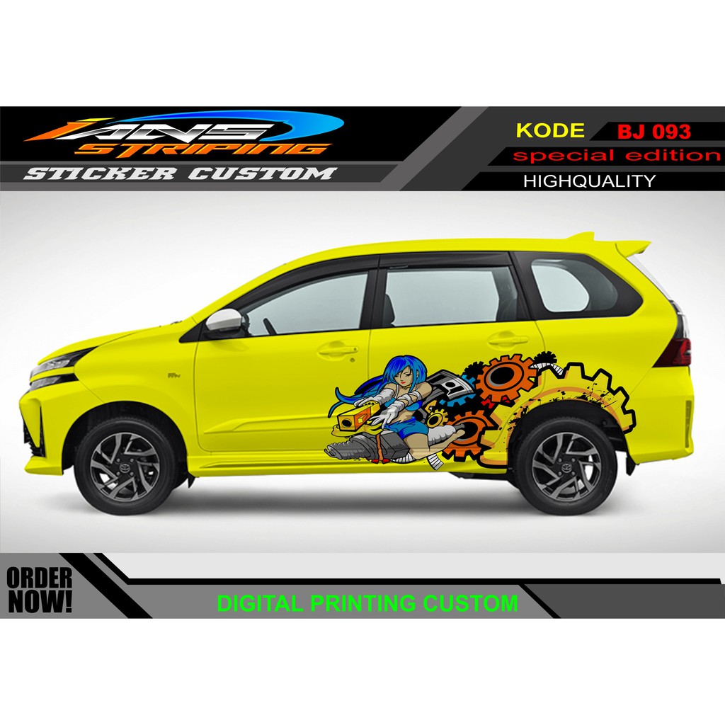 STIKER STRIPING MOBIL AVANZA XENIA