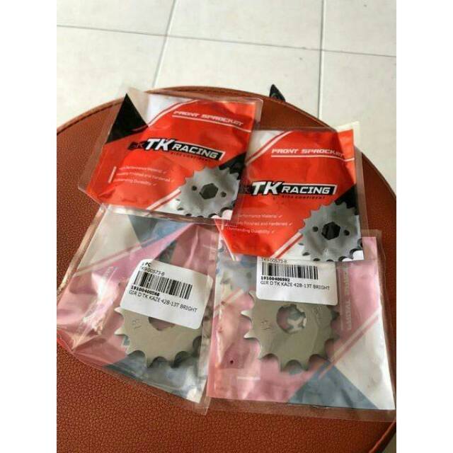 Gear Depan TK RACING 428 SMASH/SHOGUN(13T/14T)