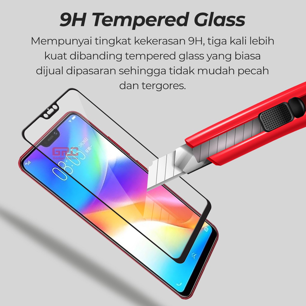 Tempered Glass VIVO Y85 HOGO Full Cover Anti Gores Kaca