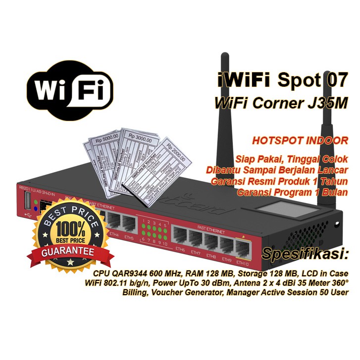 Alat Usaha Wifi Hotspot Cocok Untuk Cafe Warkop Warnet Iwifi Spot 07 Shopee Indonesia