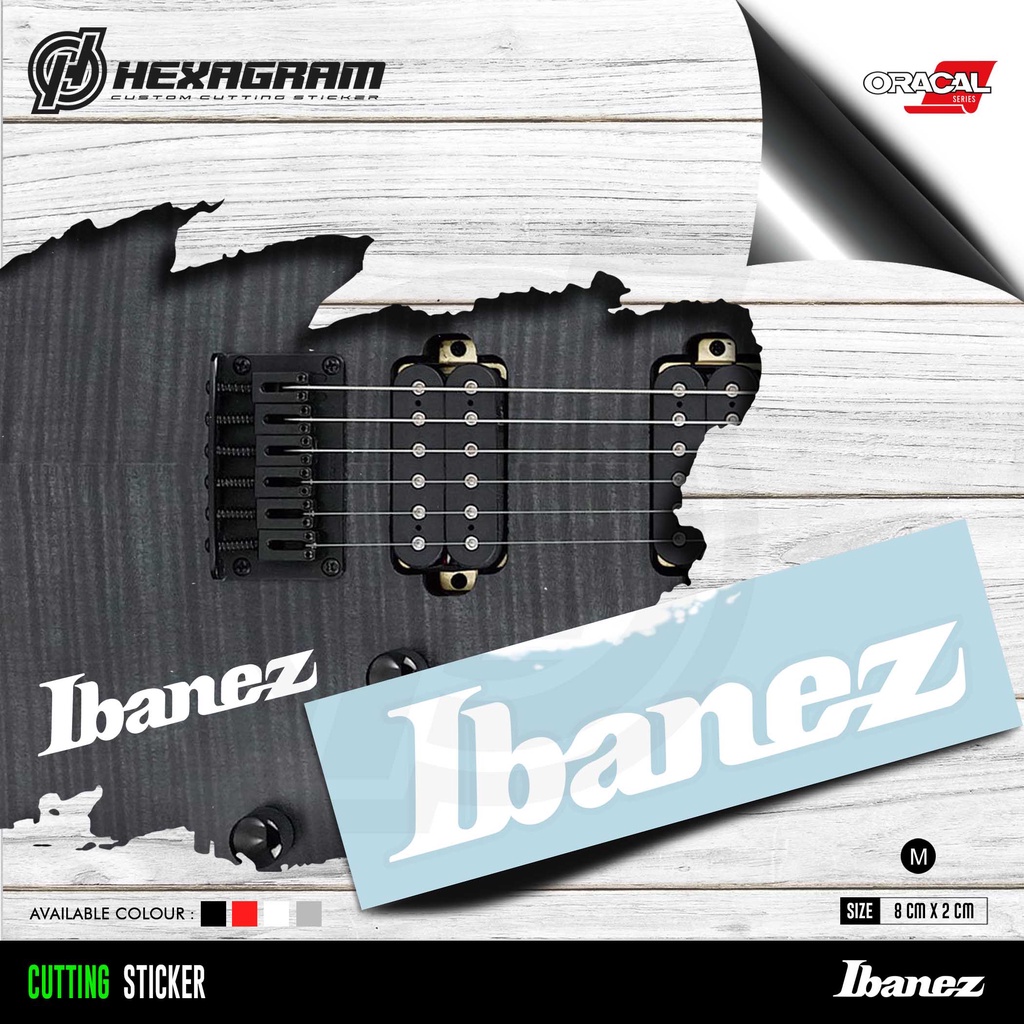Cutting Sticker Guitar Ibanez | Stiker Gitar Ibanez | Ibanez