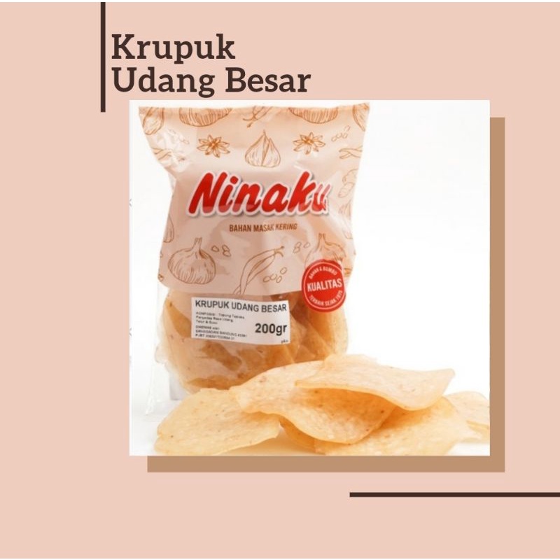 

Kerupuk Udang Besar 200gr