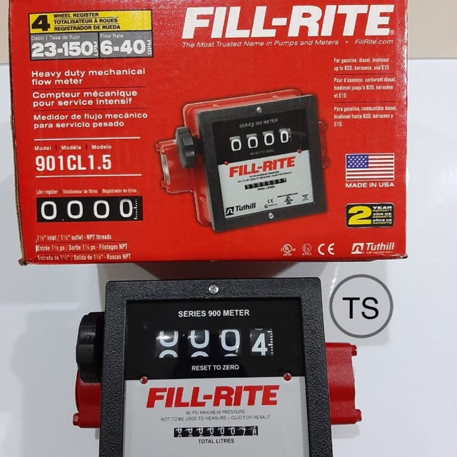 Flow Meter FILL-RITE Type 901 CL original 1,5” inlet/outlet