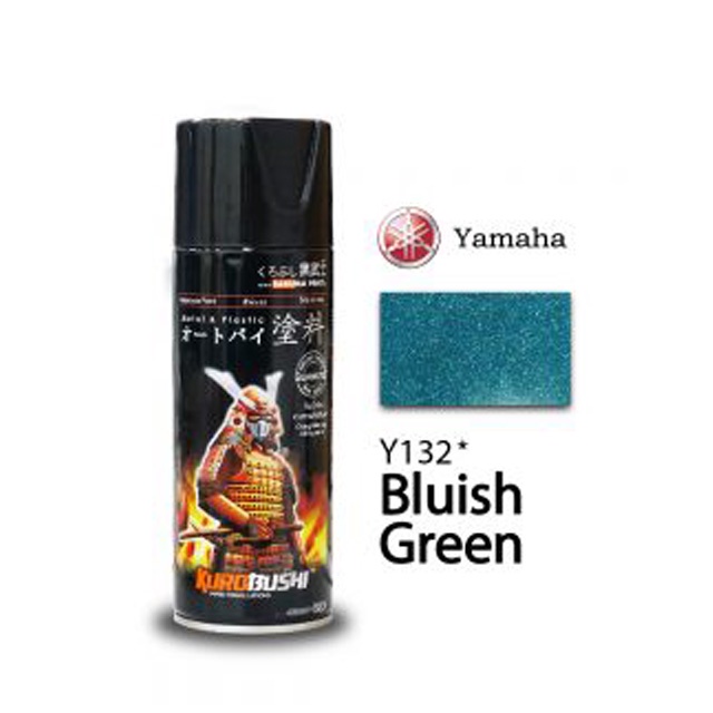 Samurai Paint Kurobushi Cat Semprot Pilox Pilok Warna Green / Hijau - Candy Green, Hijau Metalik, Tosca Green, Super Green, New Green, Hijau Kawasaki, Hijau Stabilo Fluorecent, Leaf Green, dll (400cc/400ml)