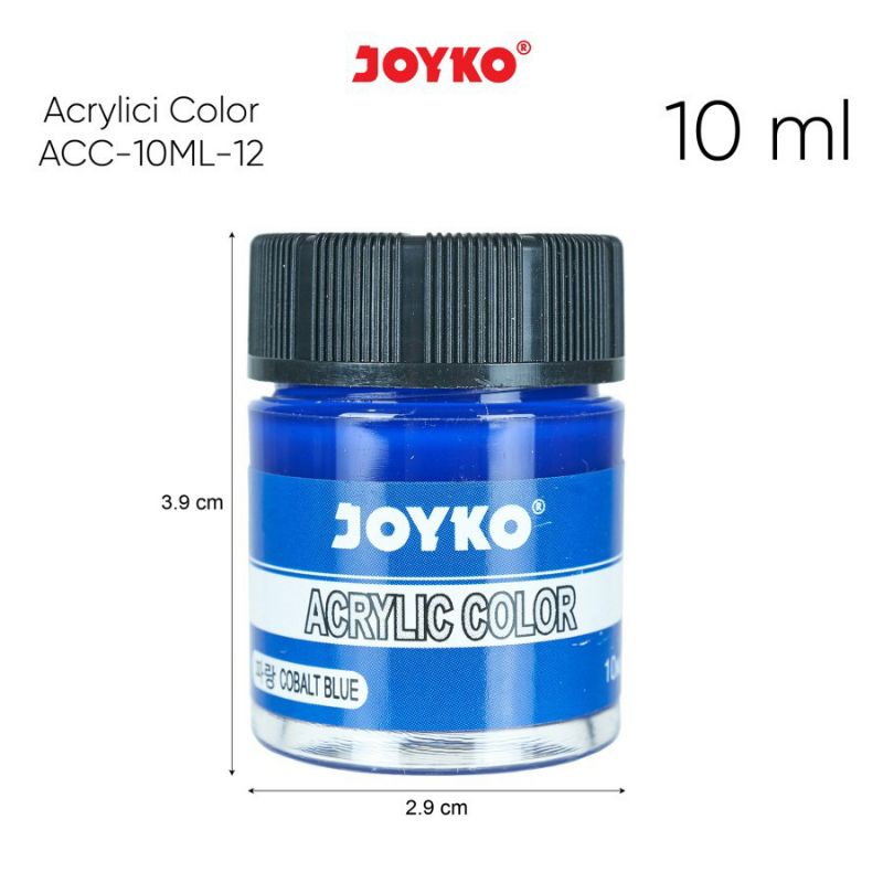 cat acrylic color botol 10ml Joyko acrylic color set 12 warna Joyko cat akrilik