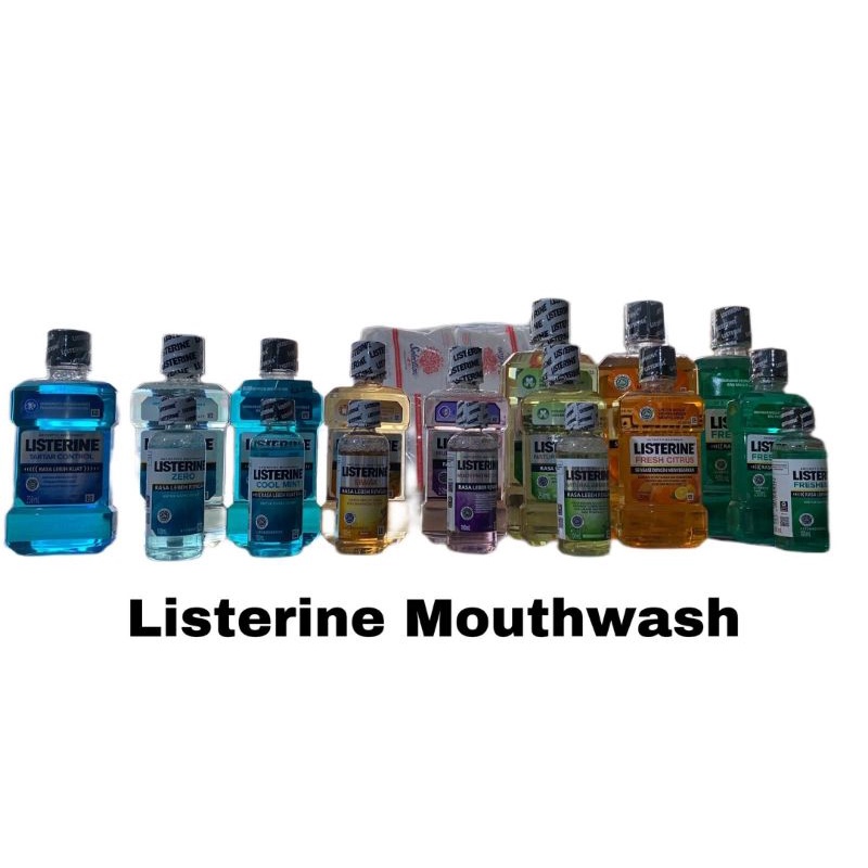 LISTERINE MOUTHWASH OBAT KUMUR  100 250 500 ML