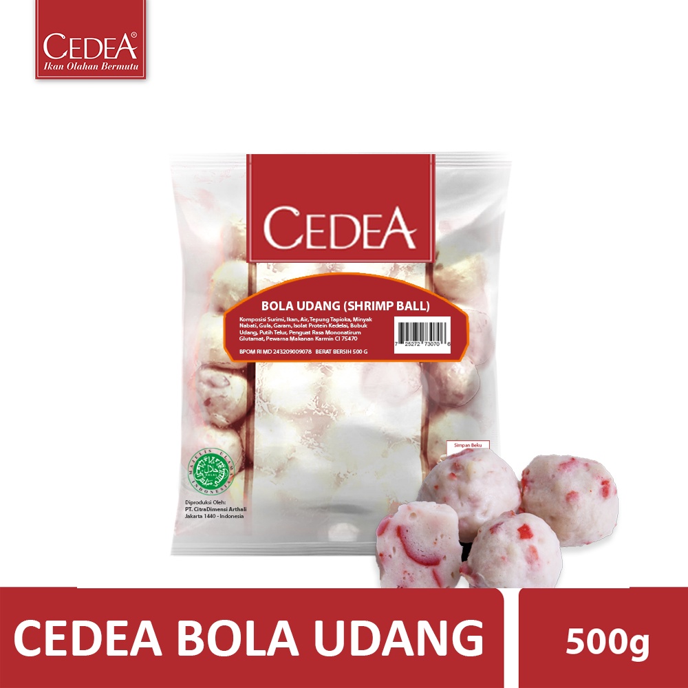 

CEDEA Shrimp Ball/Bola Udang [500g]/Bakso Udang