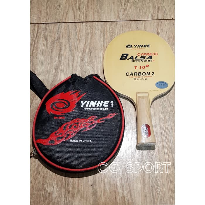 Terlaris Kayu Pingpong Yinhe T-10+ Carbon Blade OFF+ T10 Diskon