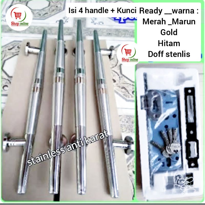 FULLSET KUNCI - GAGANG PINTU RUMAH PULPEN 45CM CLASSIC