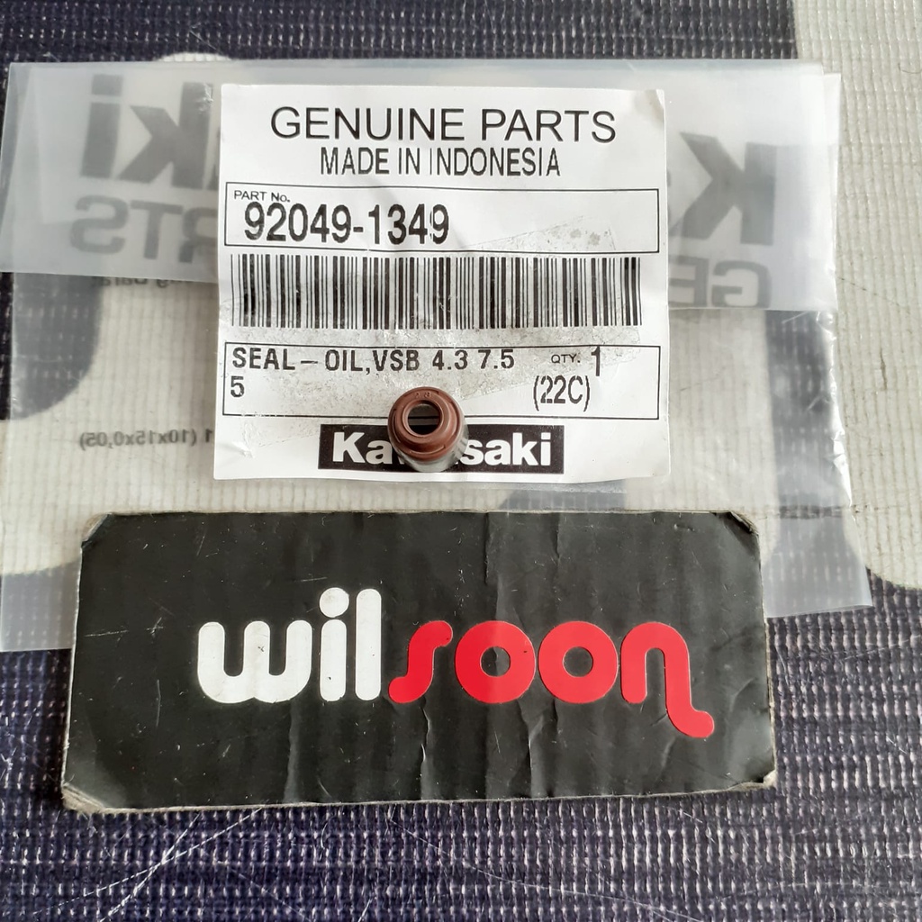 Seal Valve Sil Klep Kawasaki ZX130 / Blitz / Athlete / Ninja 250 Fi Karbu Mono Versys Original Kawas