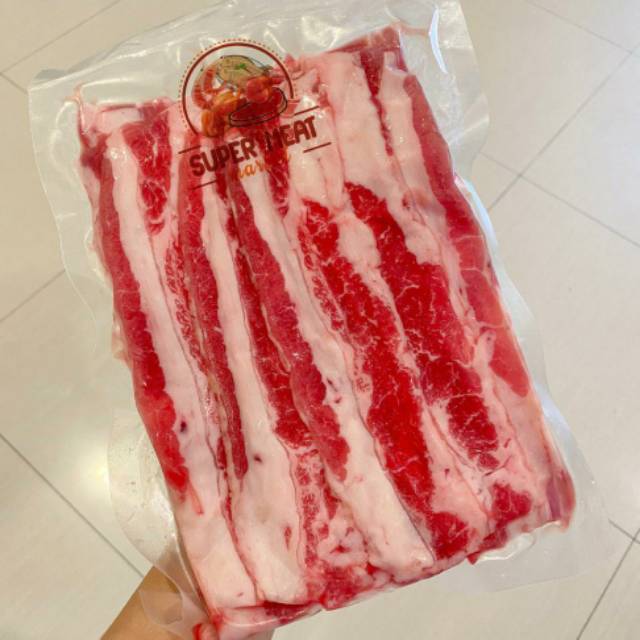 1kg Shortplate US Angus Beef Slice BEST SELLER!!! (Daging Yoshin*ya)