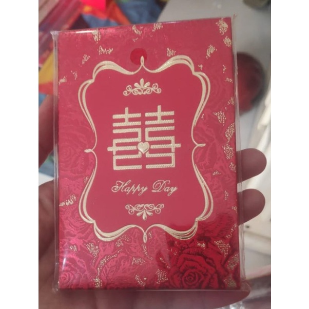 

Angpao Pendek 8x12 tebal happy Day wedding random