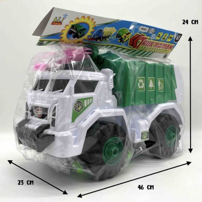 MAINAN TRUK SAMPAH + ALAT KEBERSIHAN (UKURAN JUMBO)