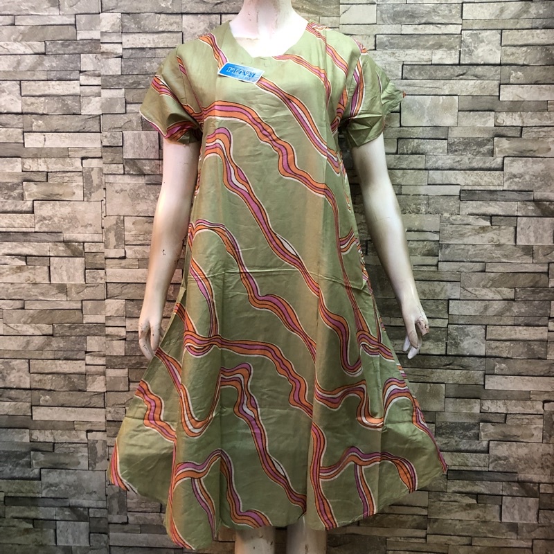 DASTER BALI MURAH MOTIF KEMBANG | BATIK AQILAH-OB 12