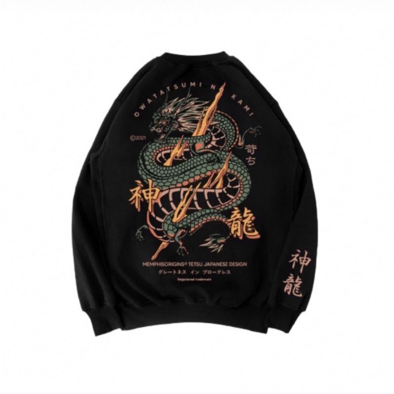 Jaket sweater crewneck Memphis original/sweater japan/memphis sukajan