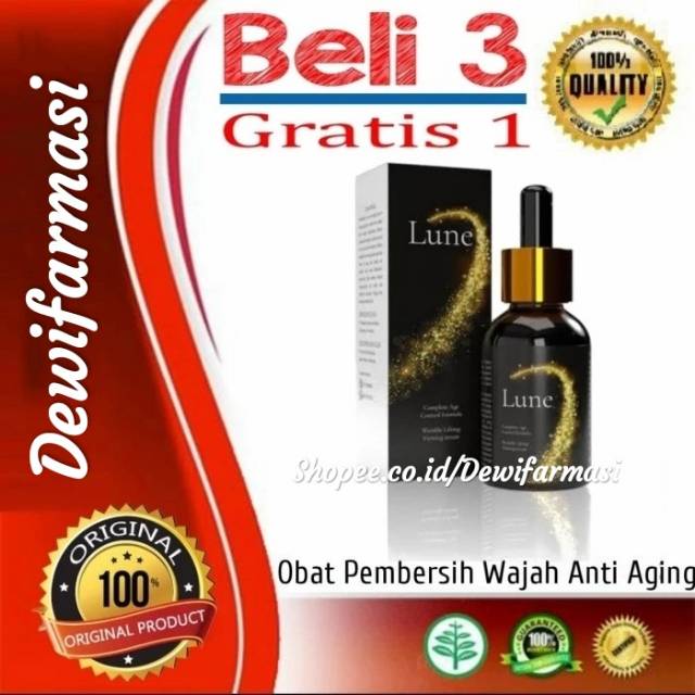 LUNE SERUM - Lune Serum Asli Original Anti Aging Wajah Acr BPOM Vitamin Menghilangkan Kerutan Wajah