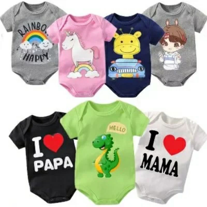Jumper bayi LENGAN PENDEK Fashion BERMOTIF