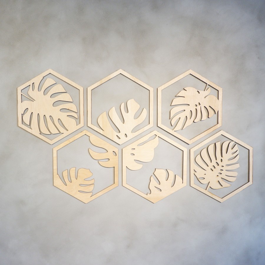 Hiasan dinding Lasercut Monstera Leaf|wall decoration