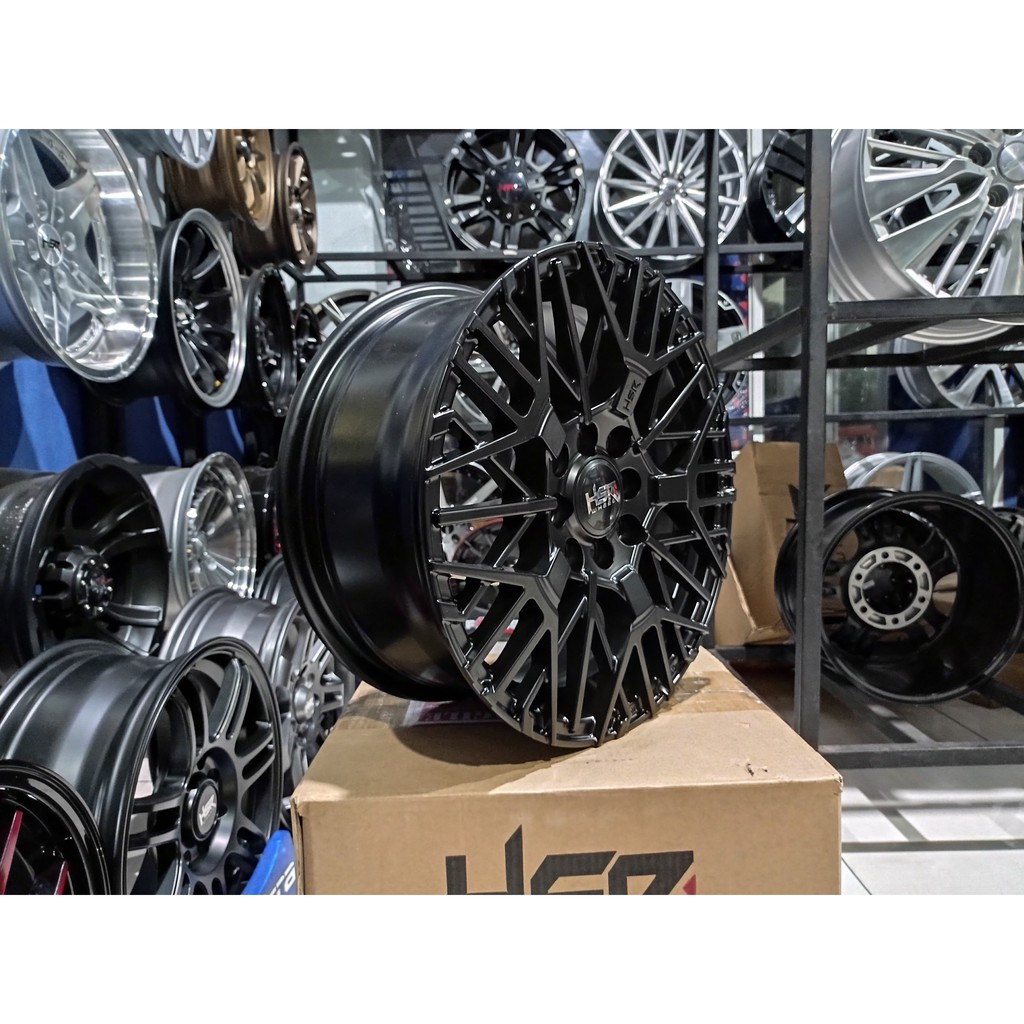Velg Mobil Modif HSR BENAWA HSR Ring 15 lebar 6,5 baut 4X100-114,3 untuk Avanza New Kijang LGX Veloz