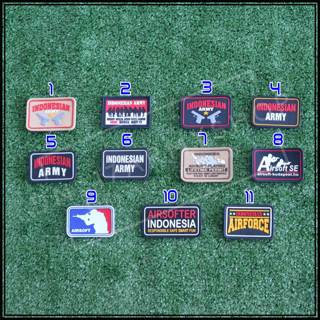 Patch Rubber Indonesian Army, Airsoft, Indonesian Airforce