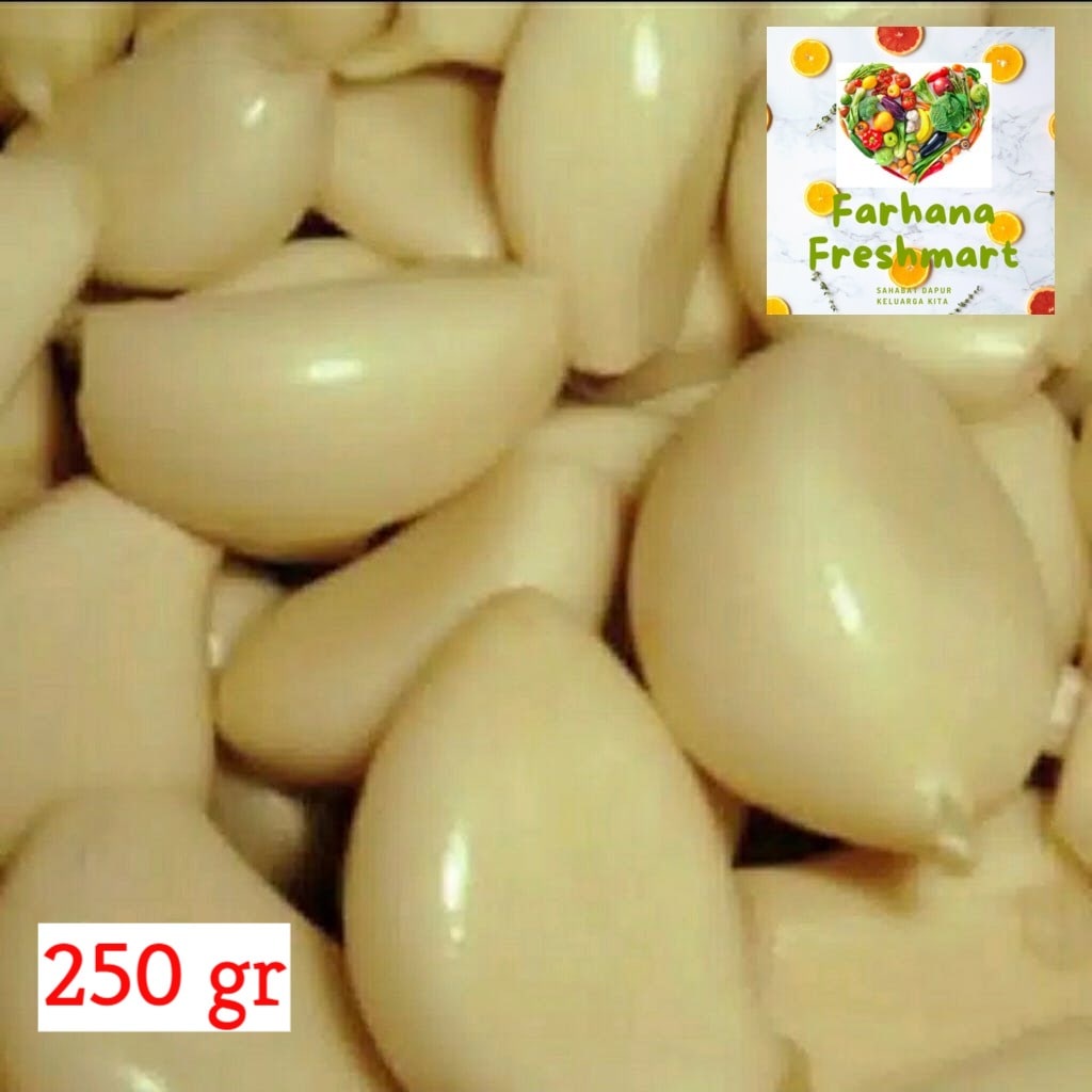 

JUAL MURAH BAWANG PUTIH BIASA KUPAS 250 GR