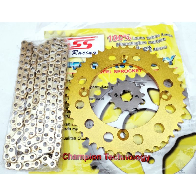 GIR GEAR SET GEARSET SSS 428 KLX 150 DTRACKER 150 D-TRACKER 150 GEAR GOLD