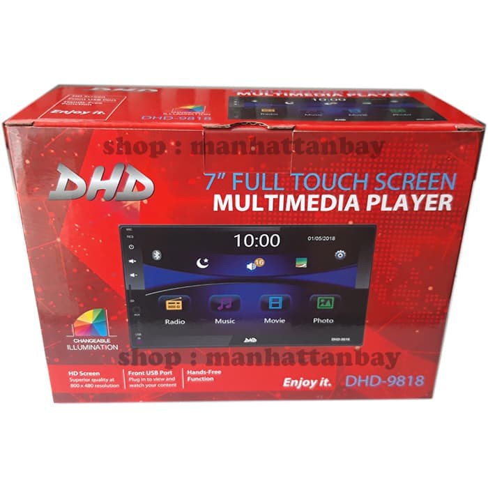 Double Din TV Mobil Head Unit Universal Support Mirrorlink DHD-9818