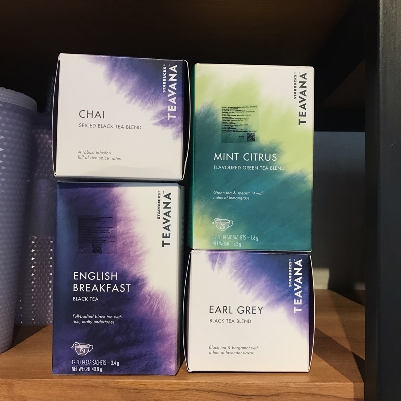 

Starbucks Teavana Packaged Teas 12bags