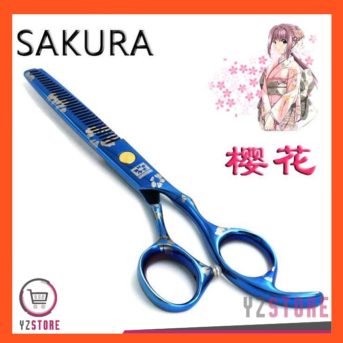 Gunting Sasak Salon Rambut Model Sakura 6 Inch YZ01