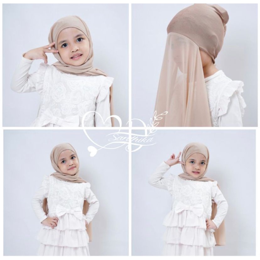 pashmina iner anak pashmina ciput anak