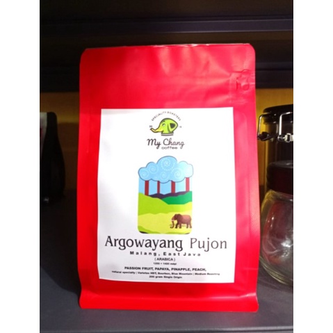 

Roast bean Biji Kopi Arabika Argowayang Pujon Medium Roast 200 gr Single Origin