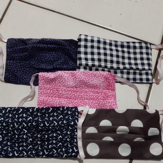 [ready Stock] Masker Anak Rianty Batik Masker Katun Masker Kids [isi 5pc]