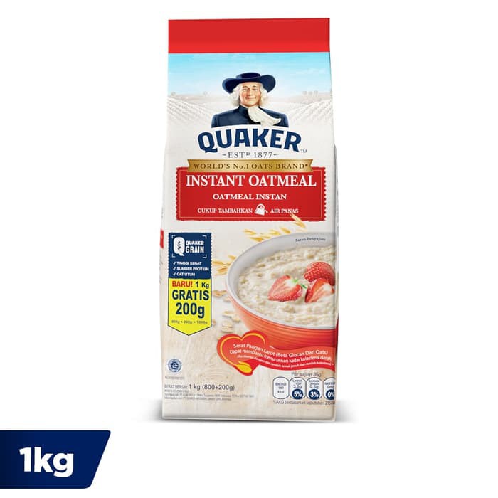 

Quaker Instant Oatmeal 800 200 Gr