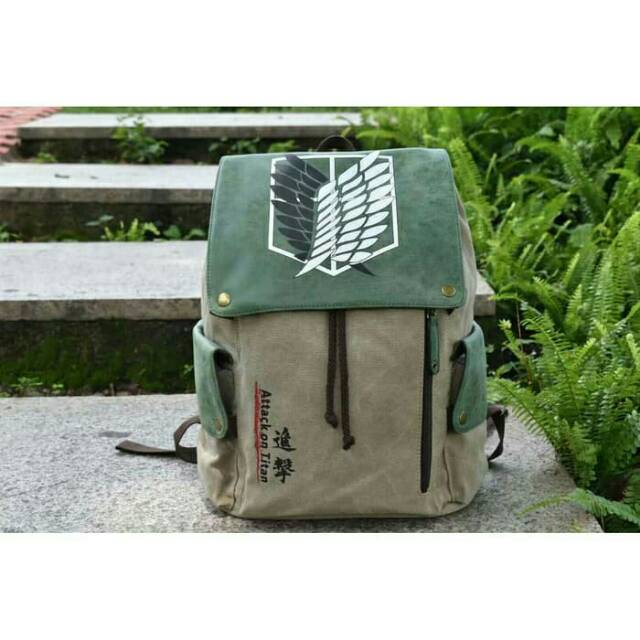 TAS RANSEL ANIME ATTACK ON TITAN SNK BROWN ARMY