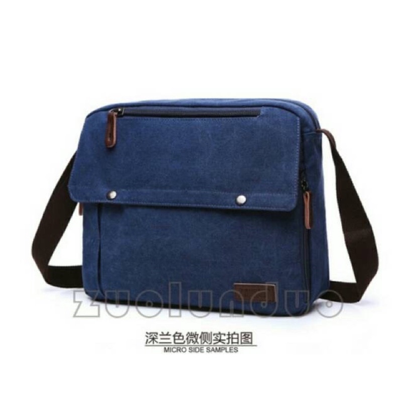 Tas kerja kanvas mugu 8847 - selempang - laptop original