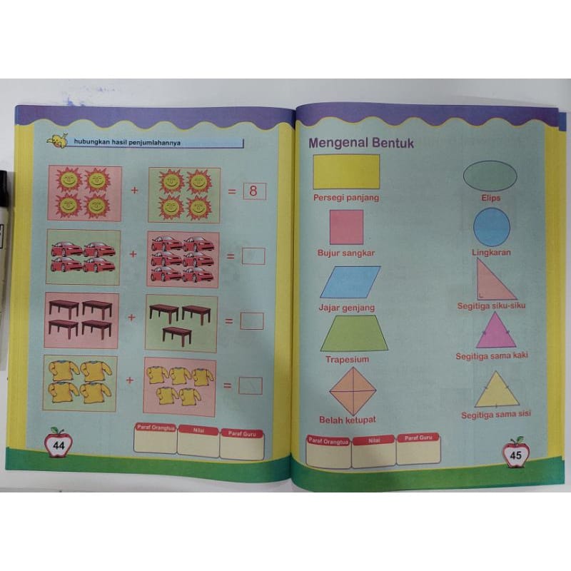 Buku Anak Belajar Calistung Untuk Anak PAUD TK SD Full Colour Ukuran A4