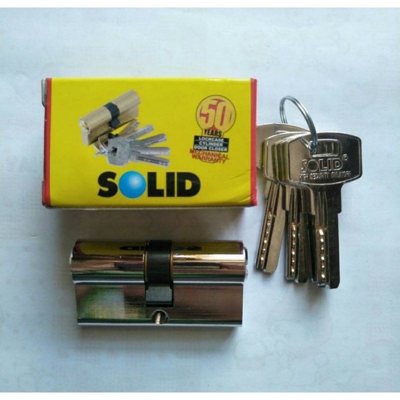 Cylinder Solid Komputer DC 02- 60mm SN Komputer Key/Cylinder Pintu Solid