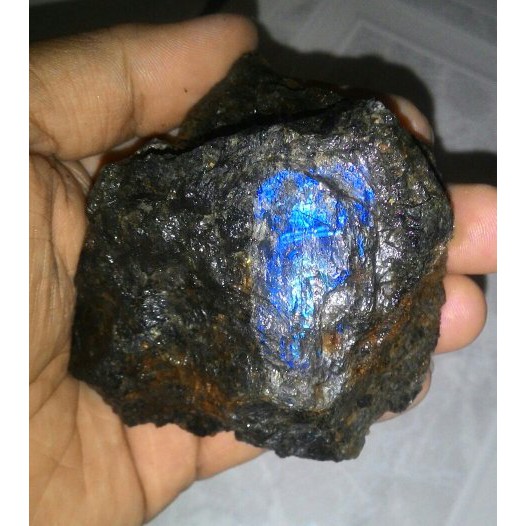 Grosir Paket Murah Meriah Bahan / Rough / Batu Akik Labrador Blue Ocean / Labradorite Klep Biru 10KG