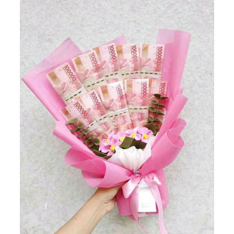 Bucket Uang Asli 100rb dan 50rb