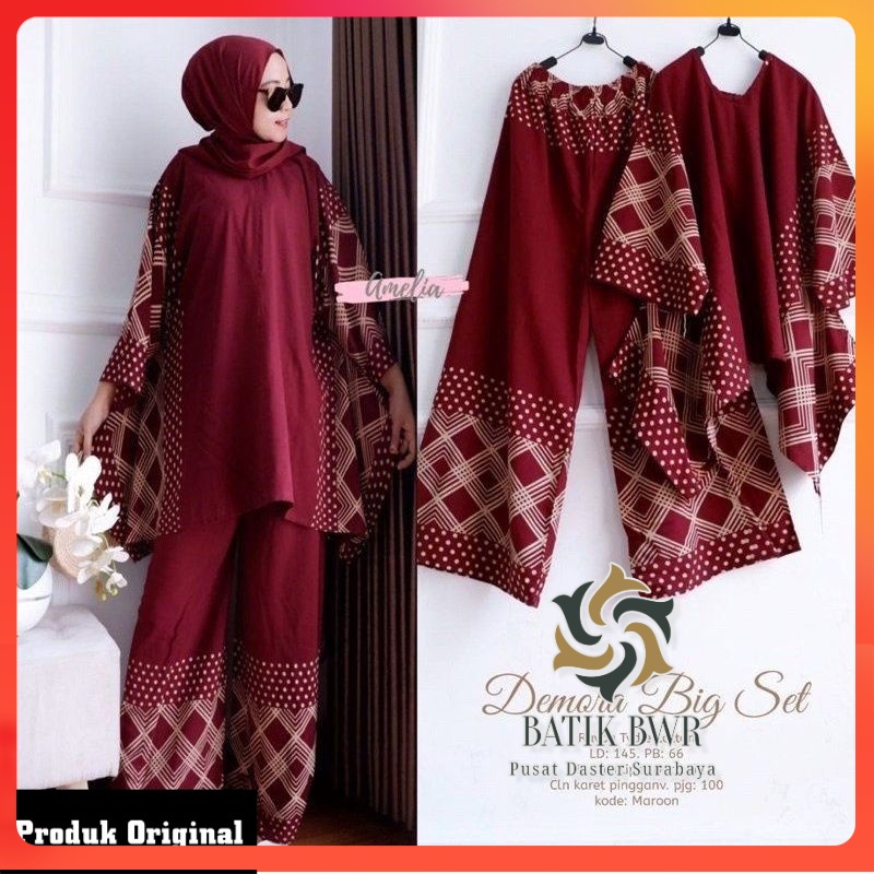 [BWR] (BISA COD) Setelan Waka Waka Premium One Set Big Size Motif Terbaru Demora