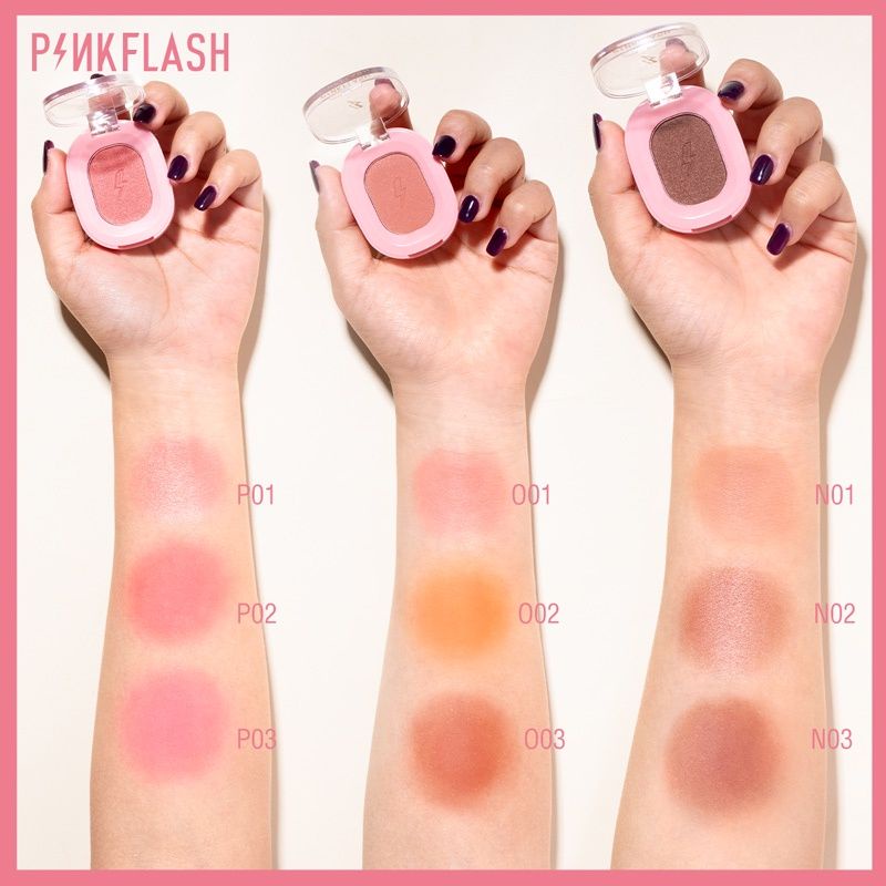 PINKFLASH Blush On Matte Shimmer Cheek Makeup Perona Pipi Pink