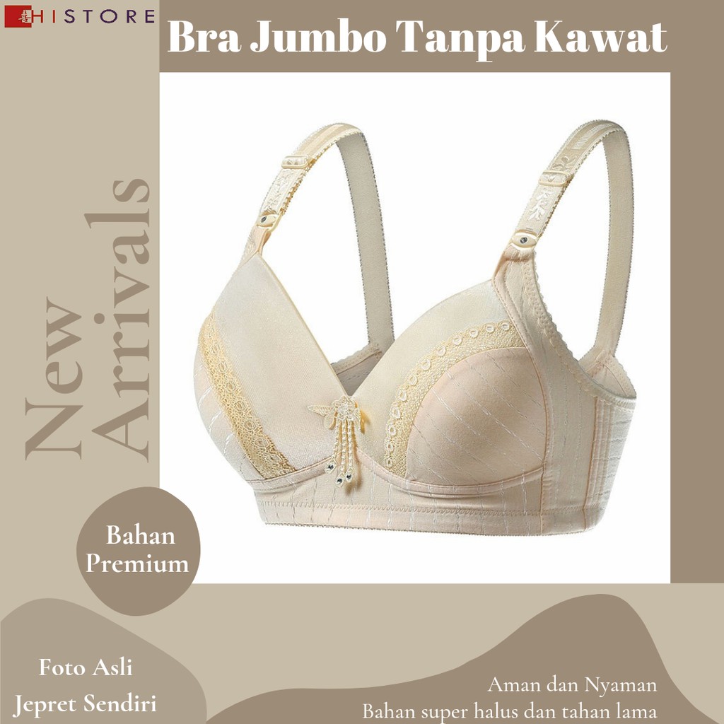 [HI]Bra BH JUMBO Cup C Fashion Wanita Bra wanita Premium BH Busa Tipis Tanpa Kawat Sangat Nyaman 555