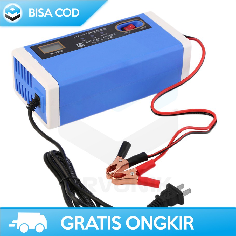 CAS AKI MOBIL DAN MOTOR TAFFWARE ORIGINAL UD21 FAST CHARGER 24 V 10A