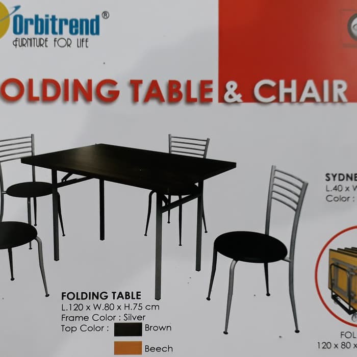 Meja Lipat Folding TableMeja Makan 120x80x75