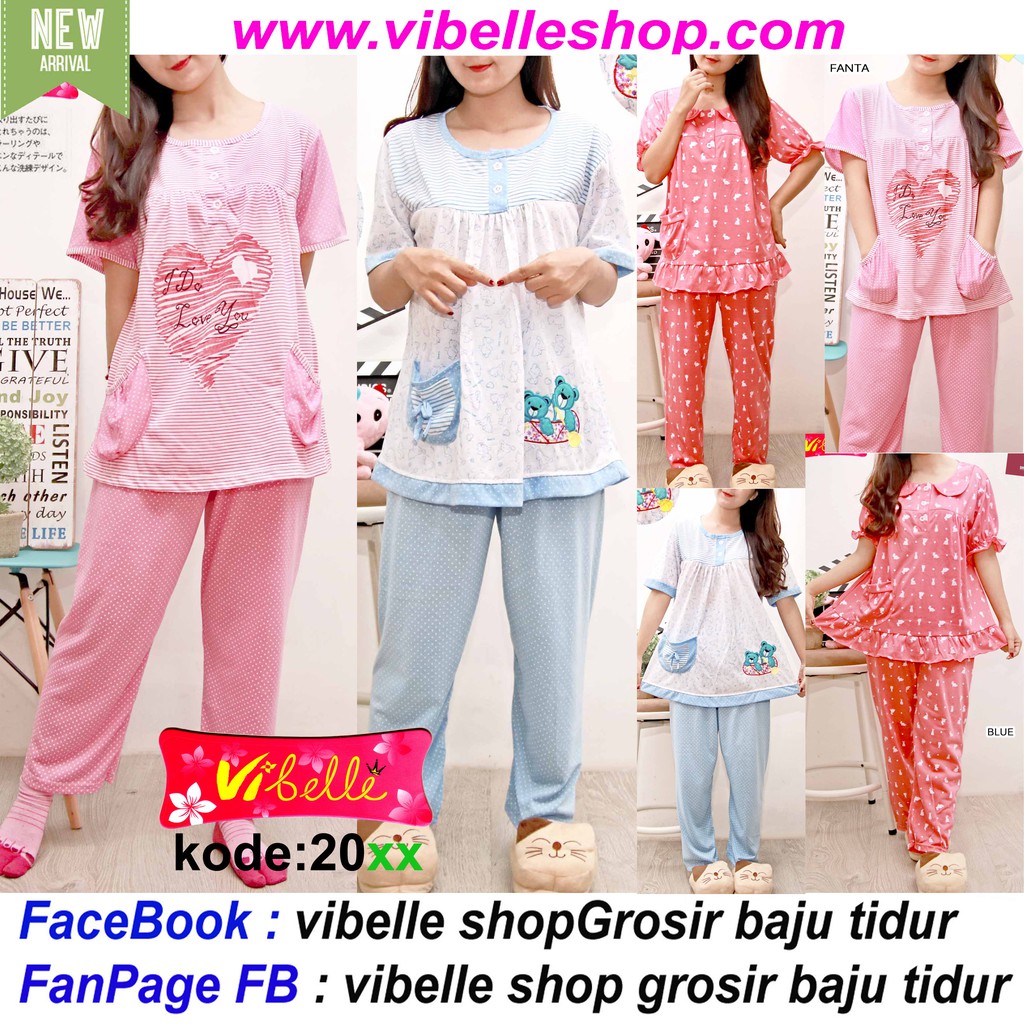 20xx Baju Tidur CP Vibelle Shop Grosir Piyama fashion 