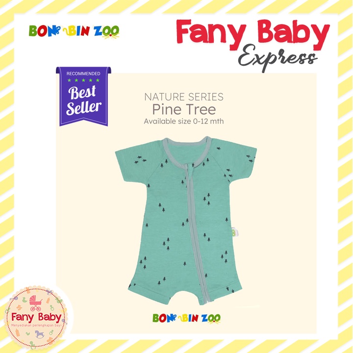 BONBINZOO ZIPPER ROMPER - NATURE SERIES